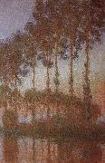 Claude Monet Poplars on the banks of the ept Spain oil painting artist